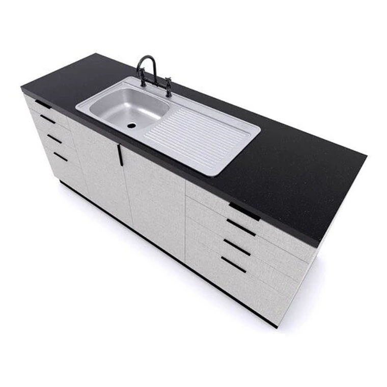 LAVAPLATOS SOBREPONER 1000X500 MM DERECHO PARA COMBINACIÓN SPLENDID 5