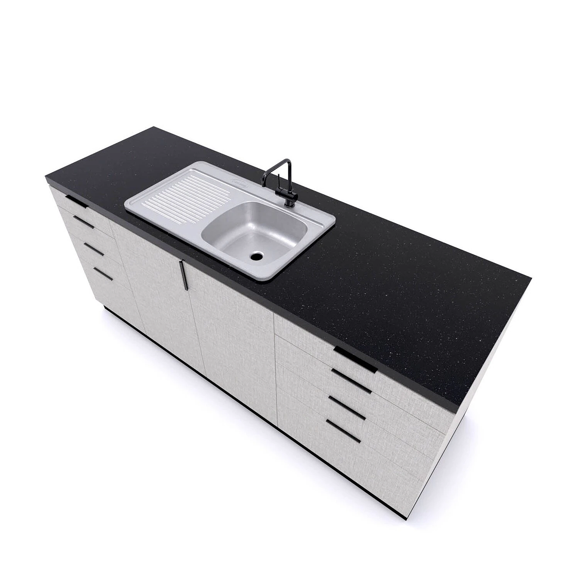 LAVAPLATOS SOBREPONER 800X500 MM IZQUIERDO PARA MONOMANDO SPLENDID 3