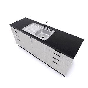 LAVAPLATOS SOBRE PONER 800X500 MM IZQUIERDO PARA COMBINACIÓN SPLENDID