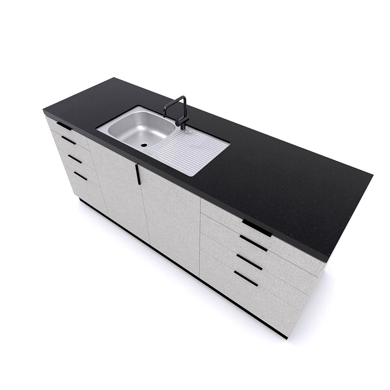 LAVAPLATOS EMPOTRADO 800X435 MM DERECHO SPLENDID 2