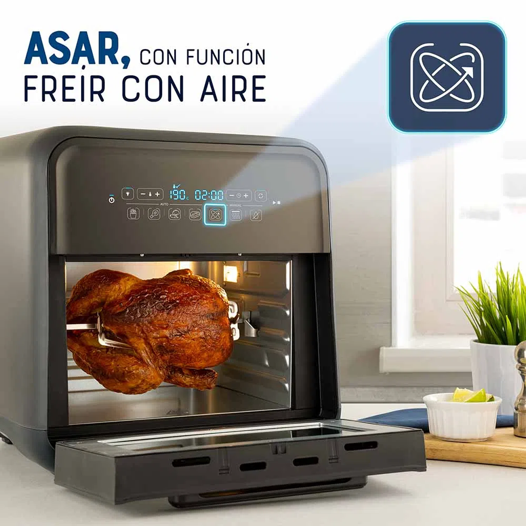 Súper freidora de aire Oster® 10 litros CKSTAFOV3 + revista repostería de regalo