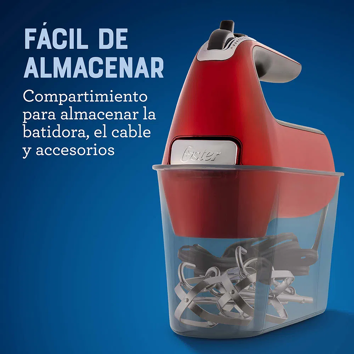 BATIDORA DE MANO OSTER 7 VELOCIDADES + FUNCIÓN TURBO FPSTHM360R 4