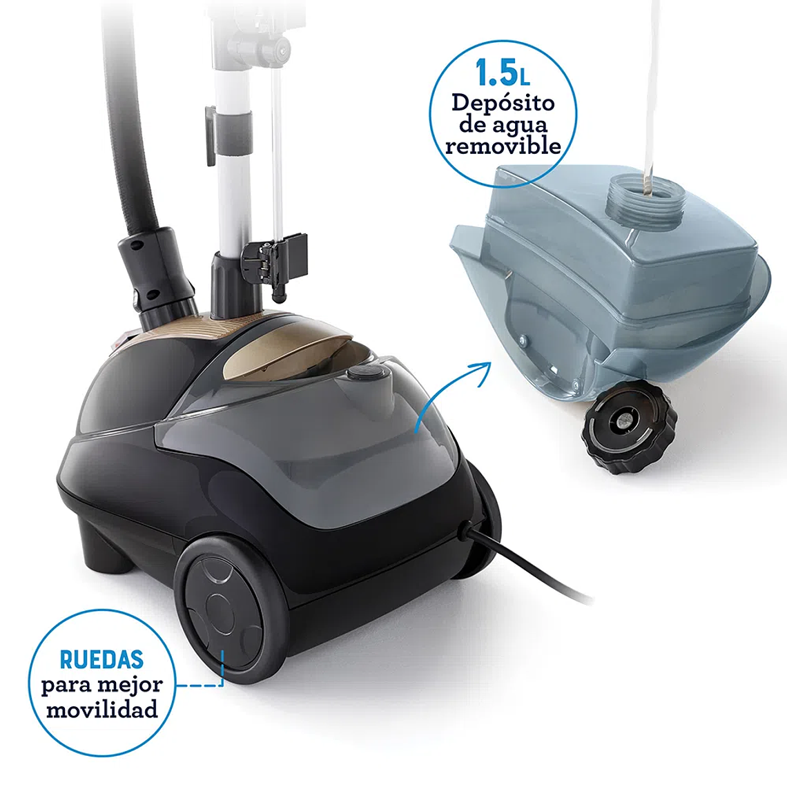 VAPORIZADOR DE PRENDAS OSTER CON GANCHO PARA PANTALÓN GCSTGS7000 5