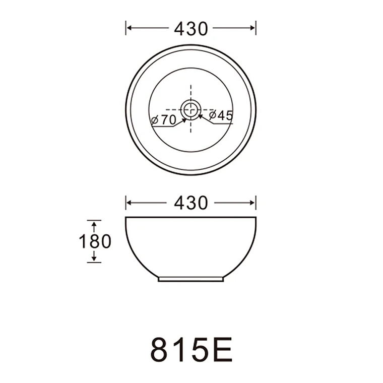Lavamanos sobreponer 17x42x42cm 4