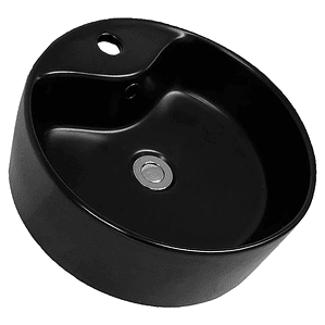 LAVAMANOS SOBREPONER DOMSA NEGRO BE5064-N / 41x41x14cm