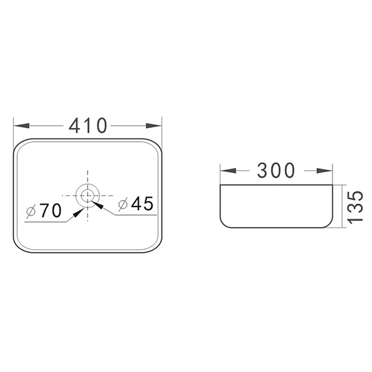 Lavamanos Sobreponer Domsa SLC910-B 41x30x13,5cm 5