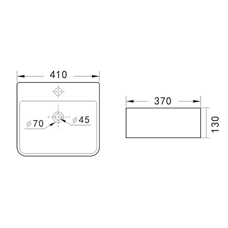 Lavamanos Sobreponer Domsa SLC940-B 41x37x13cm 5