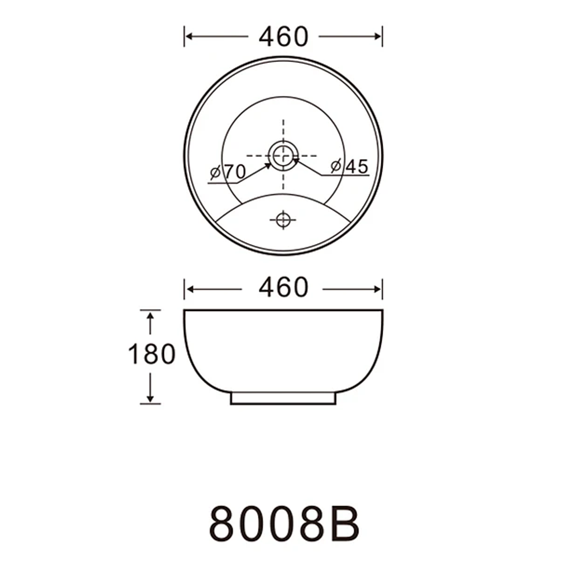 Lavamanos Sobreponer Domsa SLC8008B 46x46x18cm 5