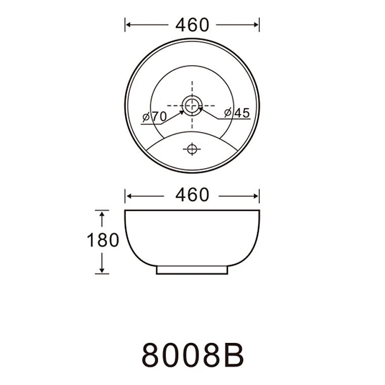 Lavamanos Sobreponer Domsa SLC8008B 46x46x18cm 5