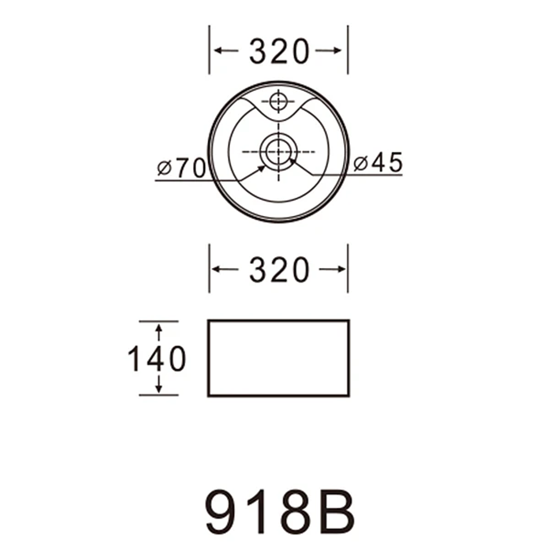 Lavamanos Sobreponer Domsa SLC918B / 32x32x14 cm 5