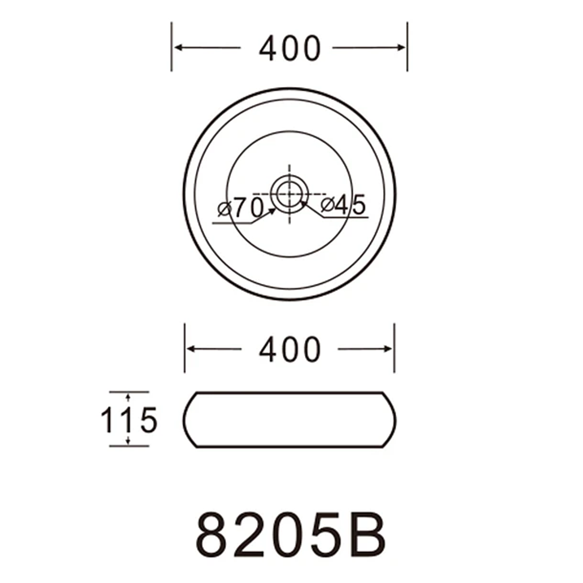 Lavamanos Sobreponer Domsa SLC8205B / 40x40x15,5cm 5