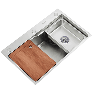 Lavaplatos Deluxe Domsa MDS7545A Silver Sobre Cubierta 75x46x20 cm