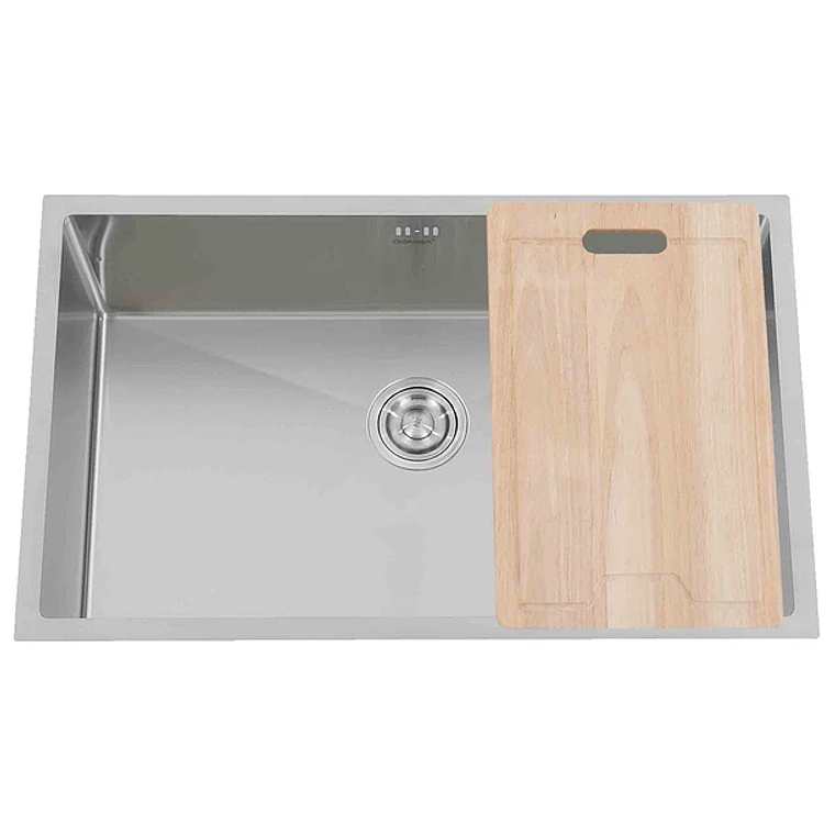 Lavaplatos Deluxe Domsa MDS8050B Silver Bajo Cubierta 80x50x21 cm 2