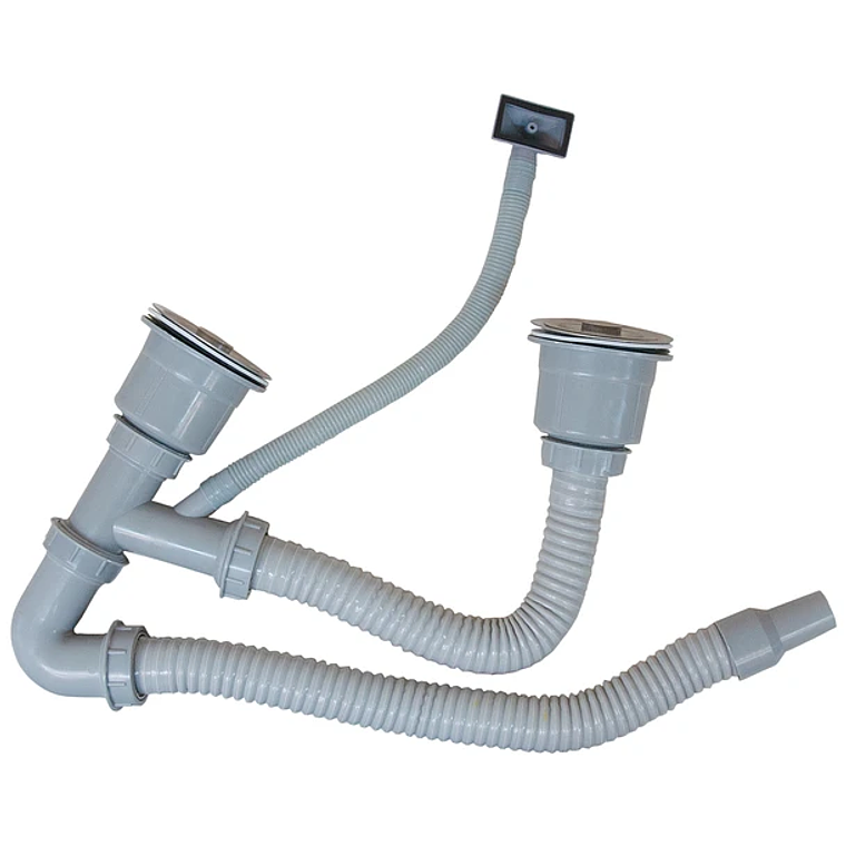 Lavaplatos Doble Domsa Sobreponer con Desagüe 18050 5