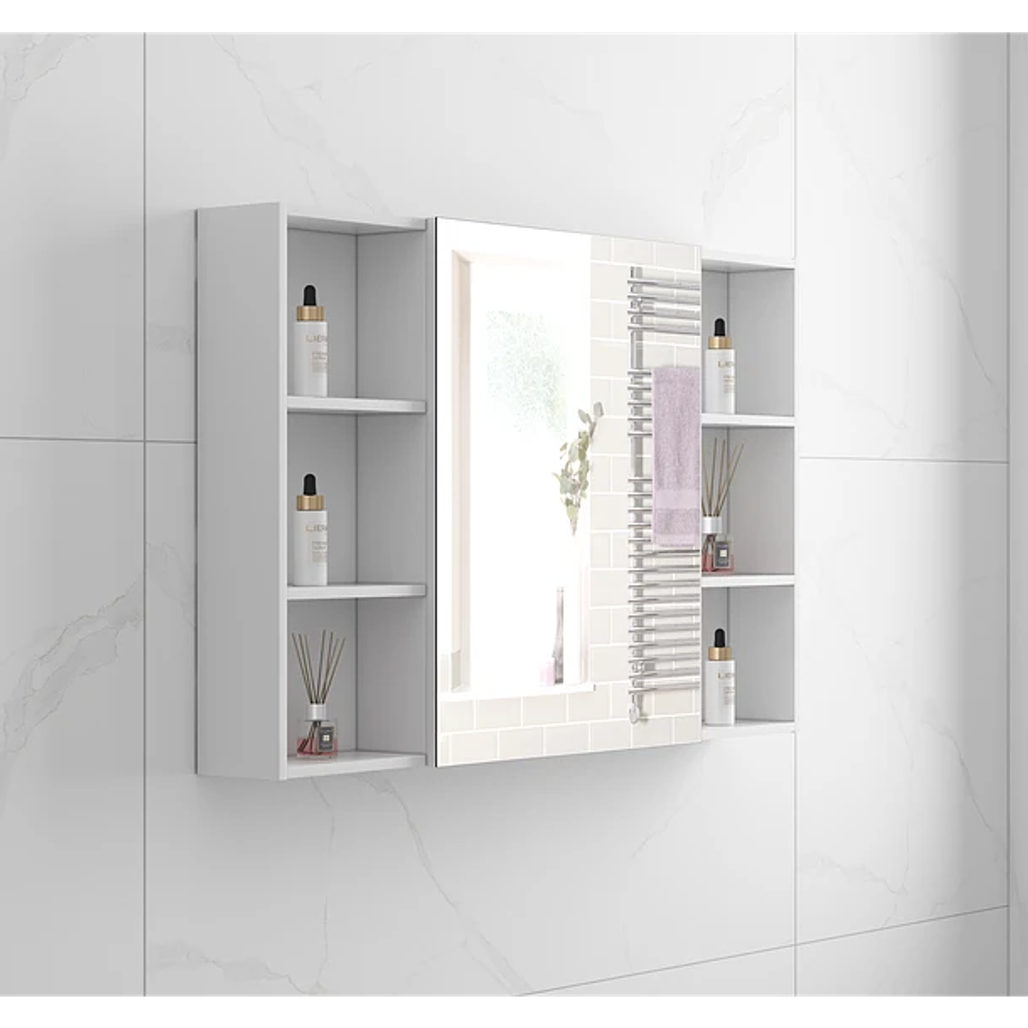 Mueble Botiquin para Baño Domsa MMR-100 Blanco 98x60x14cm 1