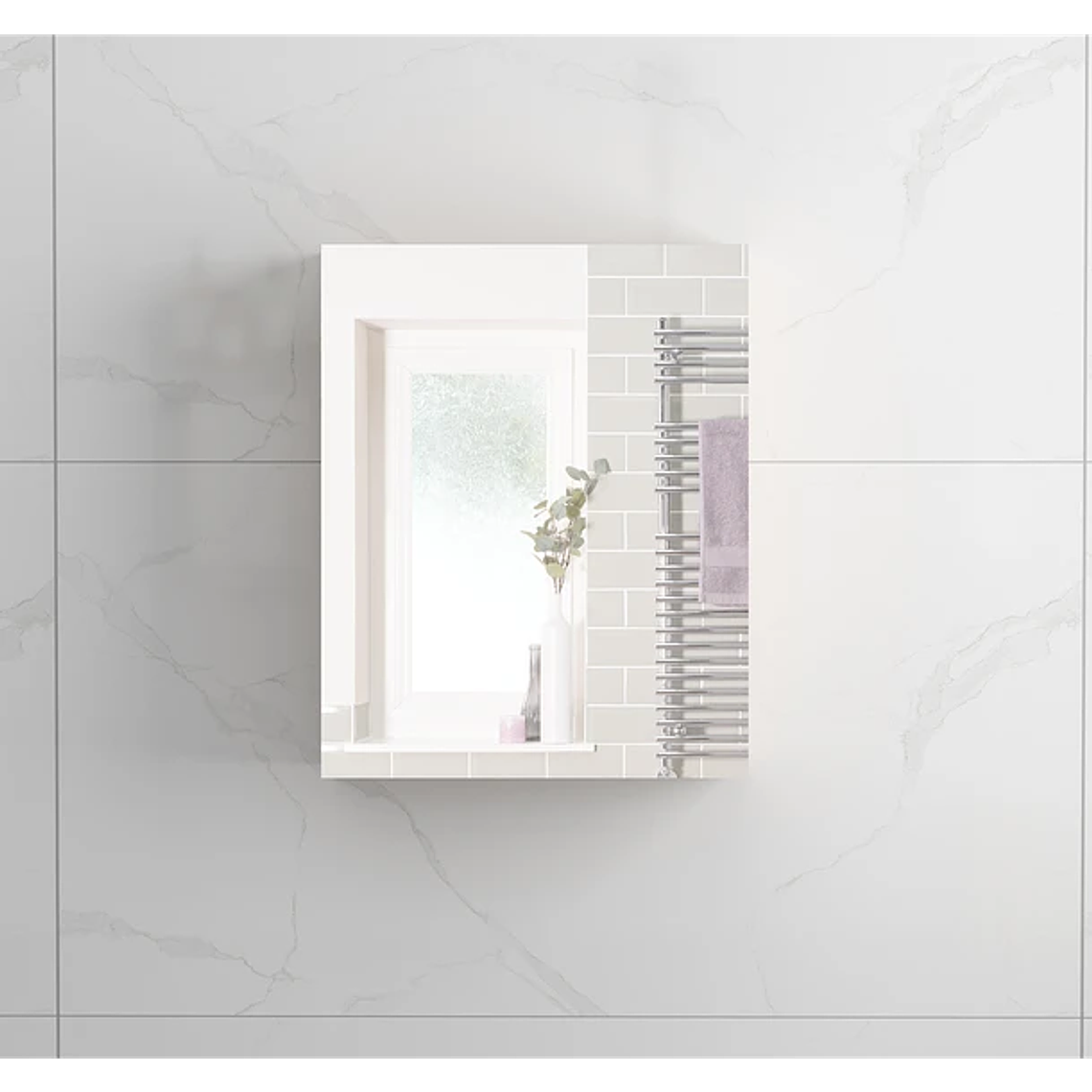 Mueble Botiquín para Baño Domsa MMR-50 Wood / 48x60x14cm 2