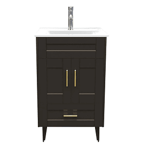 Kit Mueble Deluxe N60SK + Vanitorio Plano-60 Café / 60x47x80cm