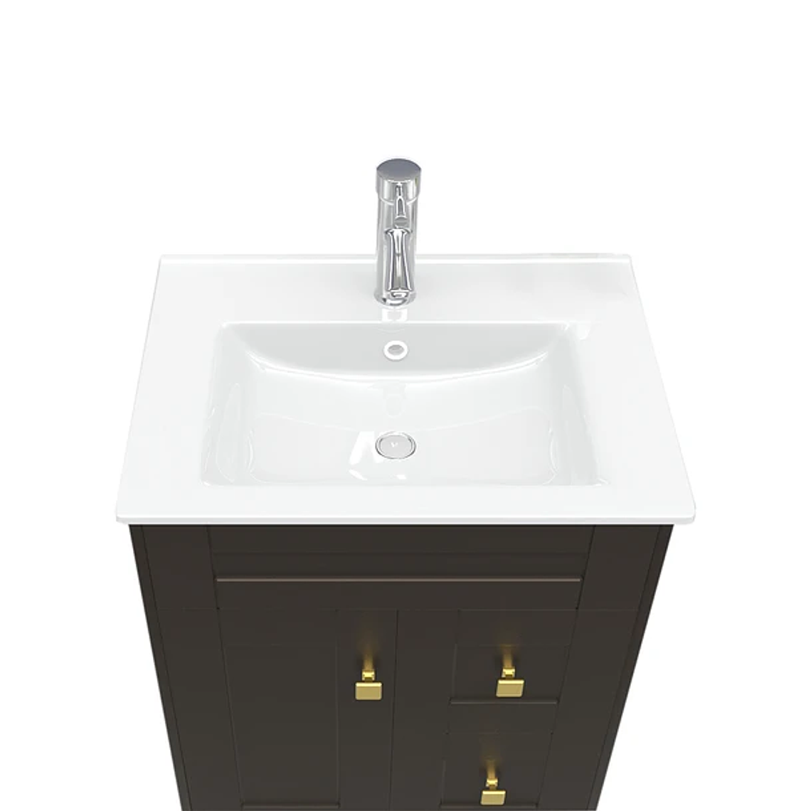 Kit Mueble Deluxe N60SK + Vanitorio Plano-60 Café / 60x47x80cm 4