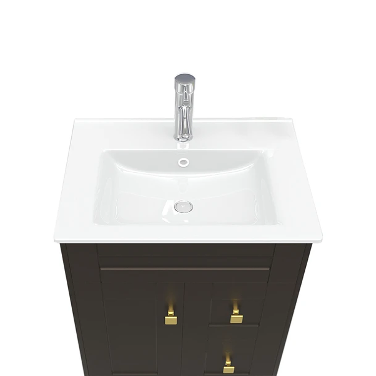 Kit Mueble Deluxe N60SK + Vanitorio Plano-60 Café / 60x47x80cm 4