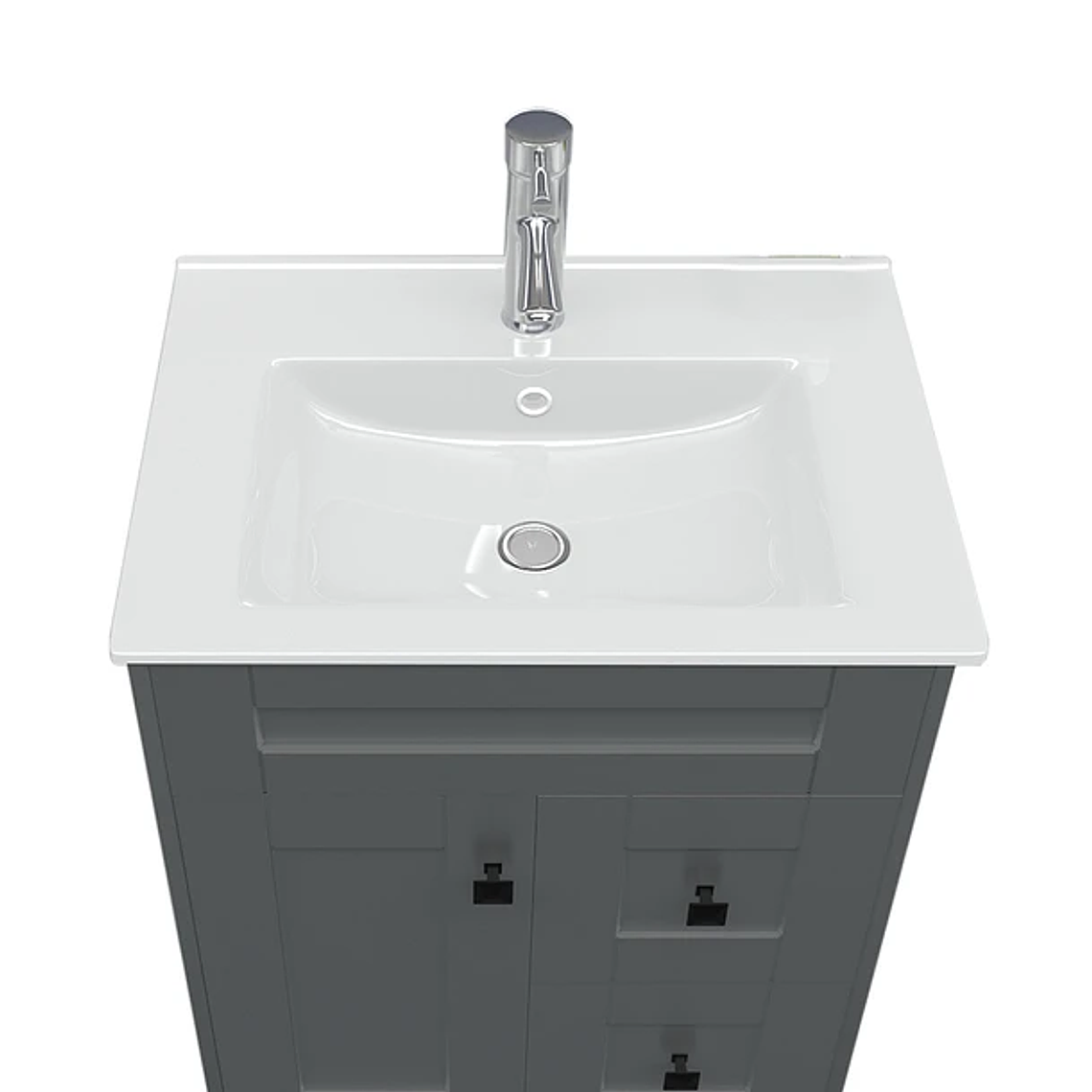 Kit Mueble Deluxe N60SK + Vanitorio Plano-60 Gris / 60x47x80cm 5