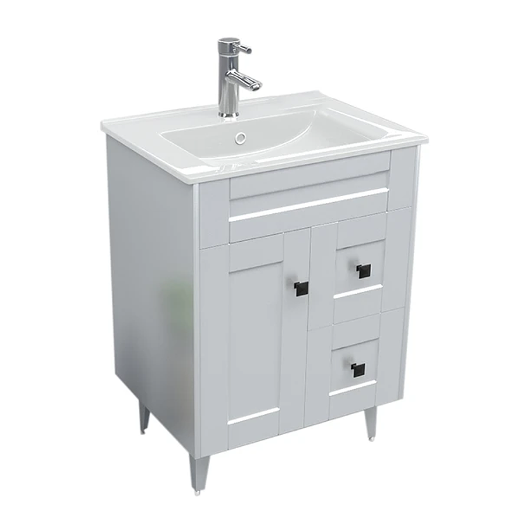 Kit Mueble Deluxe N60SK + Vanitorio Plano-60 Blanco / 60x47x80cm 2