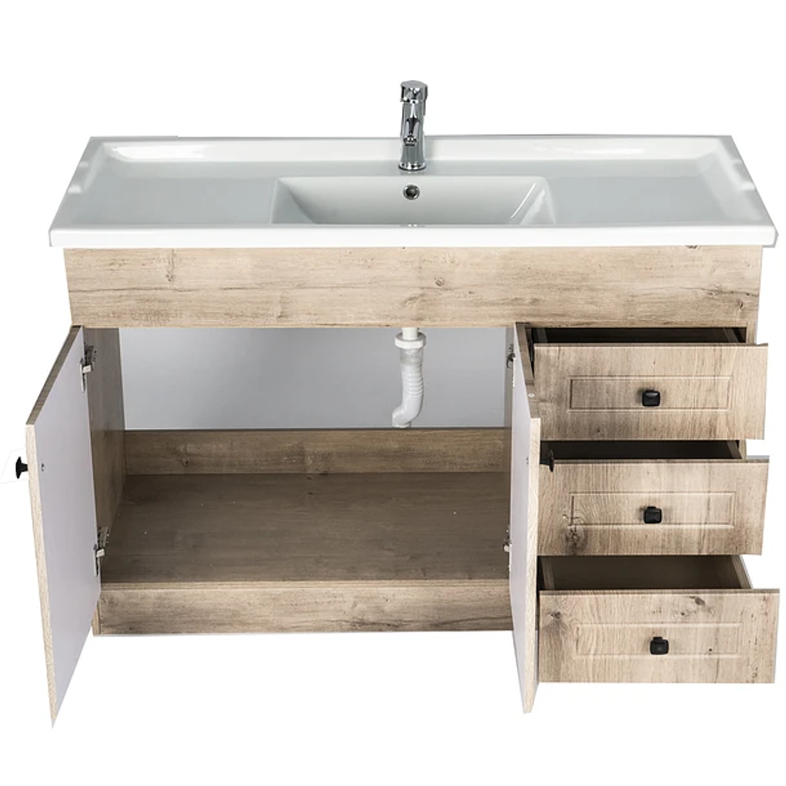 Kit Mueble B120PH-WOOD + Vanitorio F-120 / 120x80x47cm 3