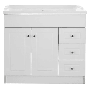 Kit Mueble B120PHD-B + Vanitorio F-120 Blanco Derecho / 120x80x47cm