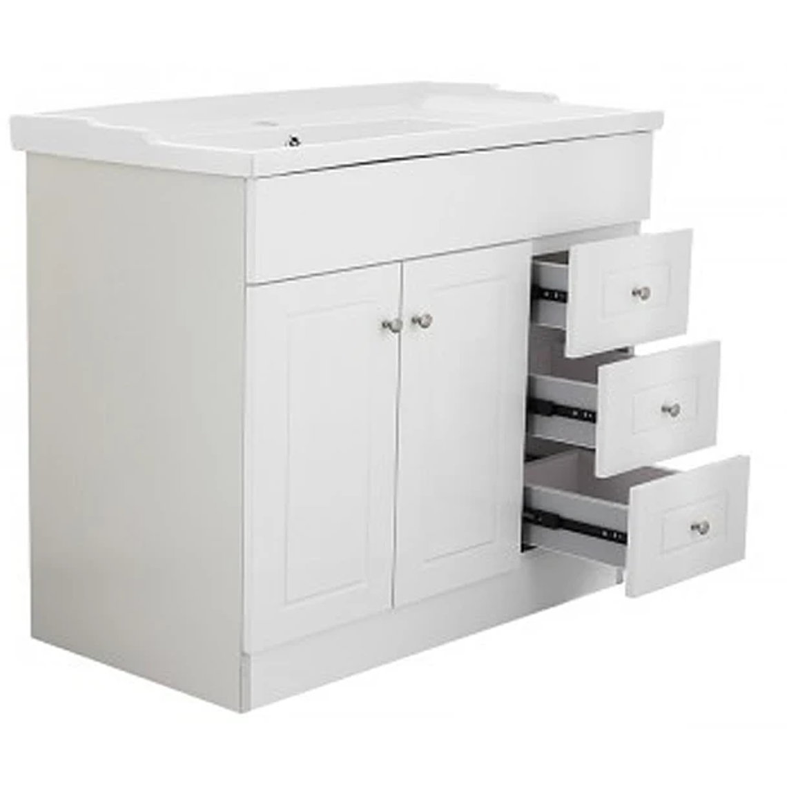 Kit Mueble B120PHD-B + Vanitorio F-120 Blanco Derecho / 120x80x47cm 3