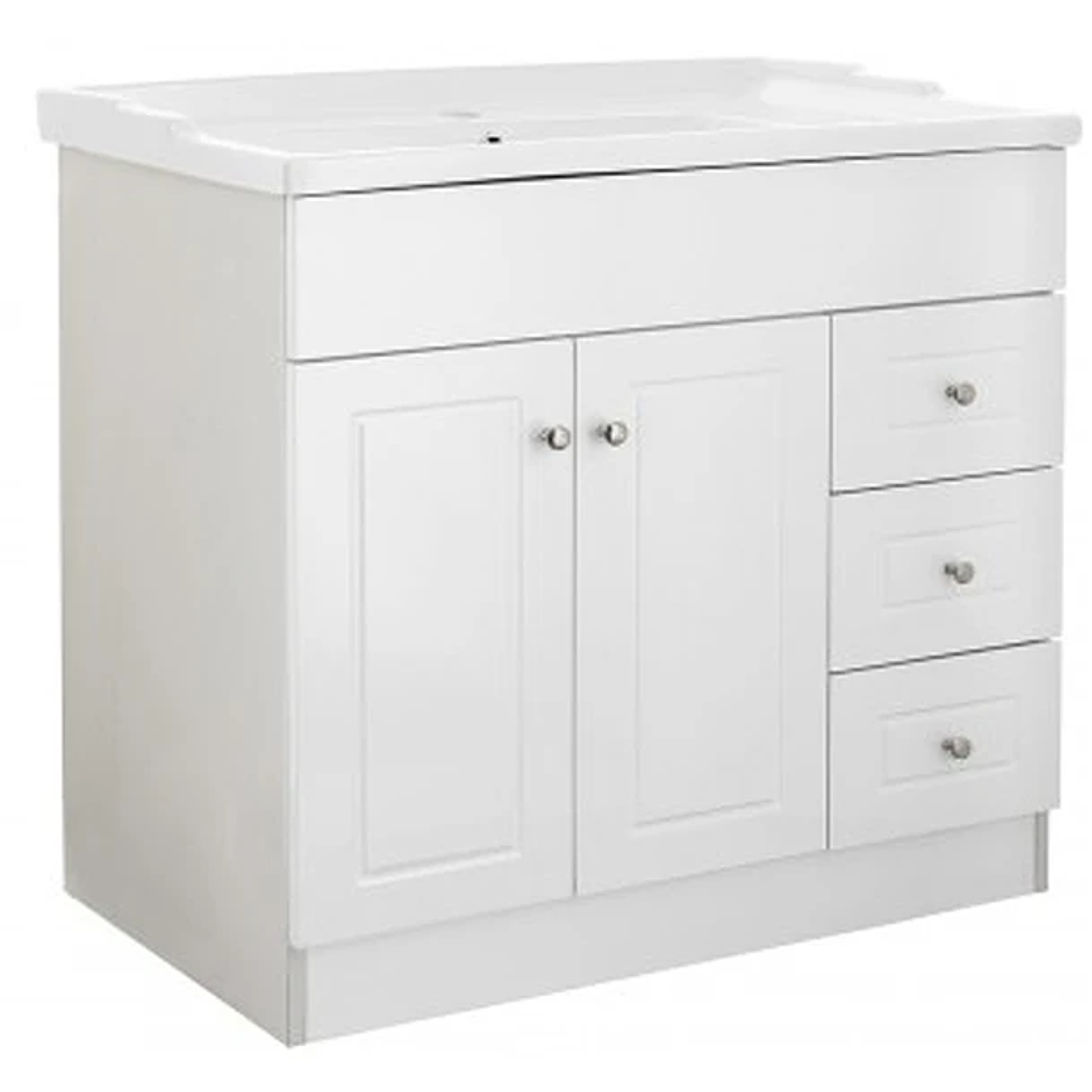 Kit Mueble B120PHD-B + Vanitorio F-120 Blanco Derecho / 120x80x47cm 4