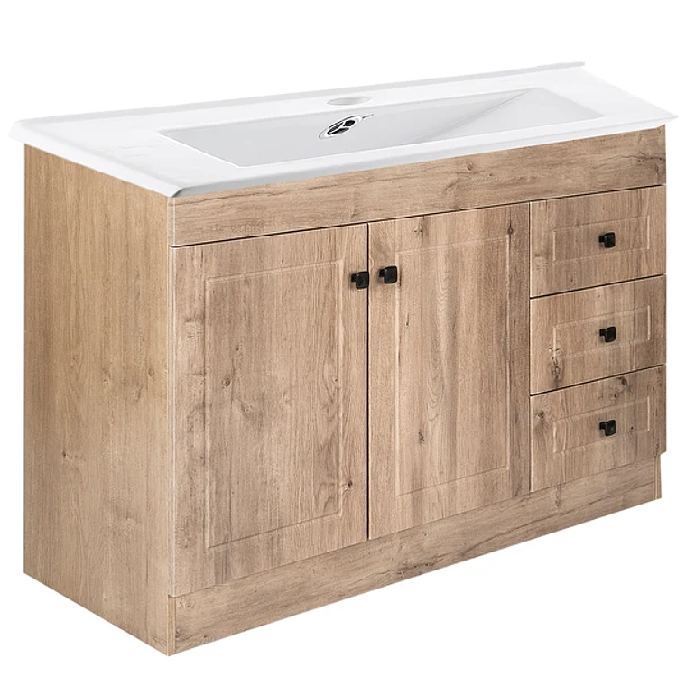 Kit Mueble B120PH-WOOD + Vanitorio Plano-120 / 120x80x47cm 2