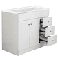Kit Mueble B100PHD-B + Vanitorio Plano-100 Blanco Derecho / 100x80x47cm - Miniatura 4