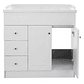 Kit Mueble B100PHD-B + Vanitorio F-100 Blanco Izquierdo / 100x80x47cm- COPIAR - Miniatura 4