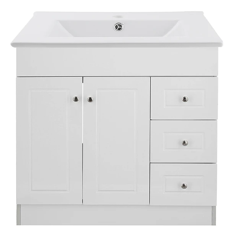 Kit Mueble B80PHD-B + Vanitorio P-80 Blanco Derecho / 80x80x47cm 1