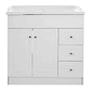 Kit Mueble B80PHD-B + Vanitorio F-80 Blanco Derecho / 80x80x47cm - Miniatura 2