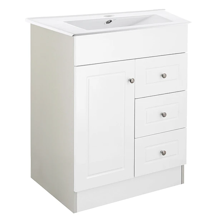 Kit Mueble B70-PHNB + Vanitorio Plano-70 Blanco Derecho / 70x47x80cm 2