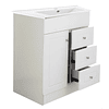 Kit Mueble B70-PHNB + Vanitorio Plano-70 Blanco Derecho / 70x47x80cm