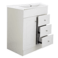 Kit Mueble B70-PHNB + Vanitorio Plano-70 Blanco Derecho / 70x47x80cm - Miniatura 3
