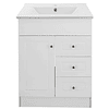 Kit Mueble B70-PHNB + Vanitorio Plano-70 Blanco Derecho / 70x47x80cm