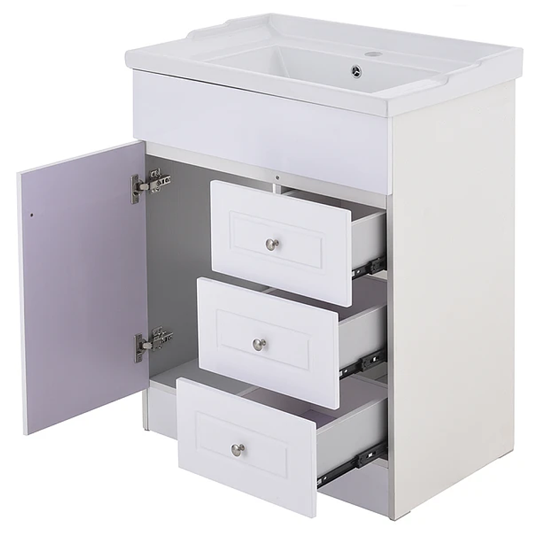 Kit Mueble B70-PHNB + Vanitorio F-70 Blanco Derecho / 70x47x80cm 4