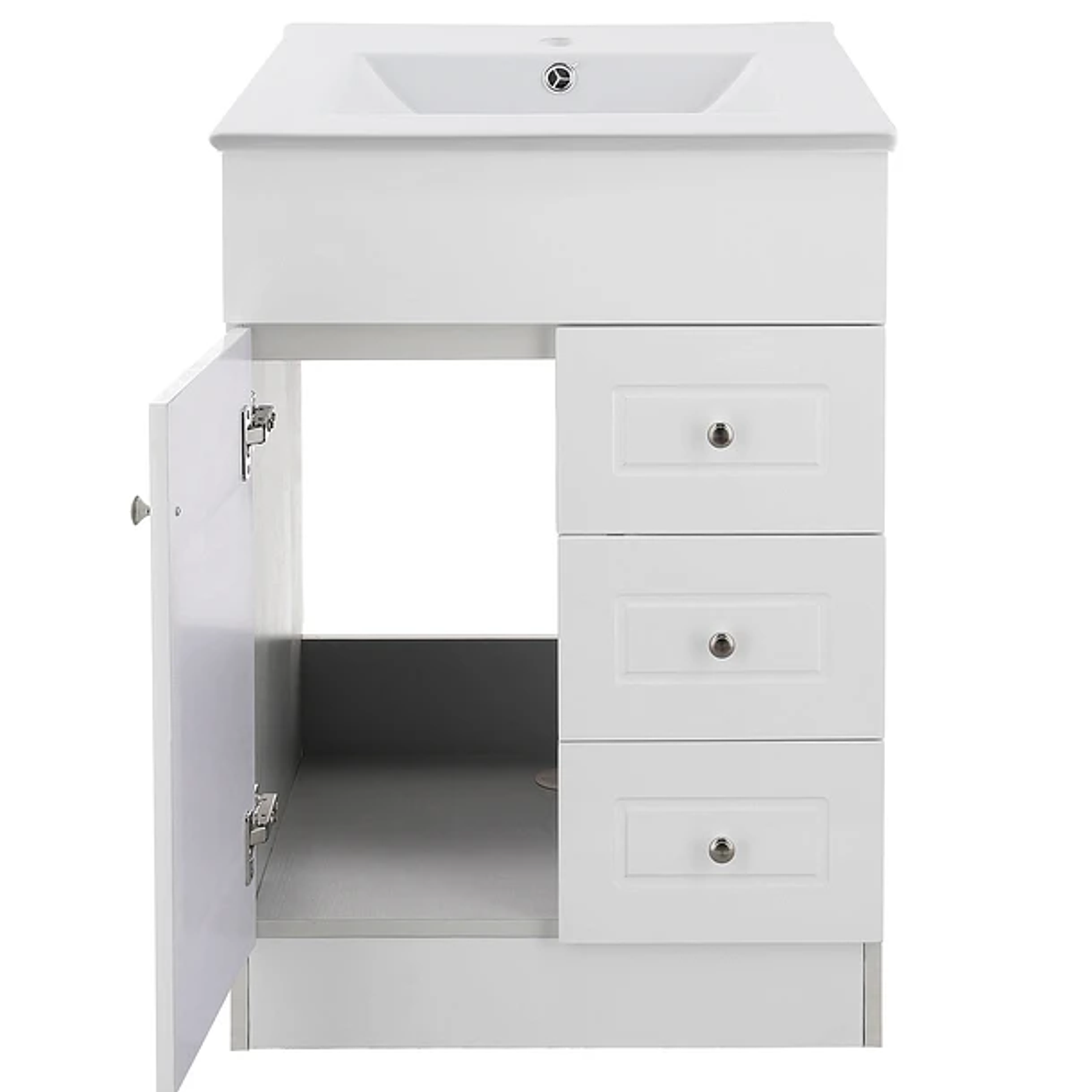 Kit Mueble B60-PHNB + Vanitorio Plano-60 Blanco Derecho/ 60x80x47cm