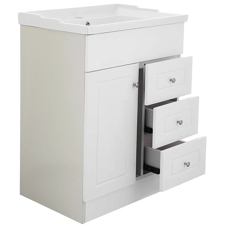 Kit Mueble B60-PHNB + Vanitorio F-60 Blanco / 60x80x47cm 3