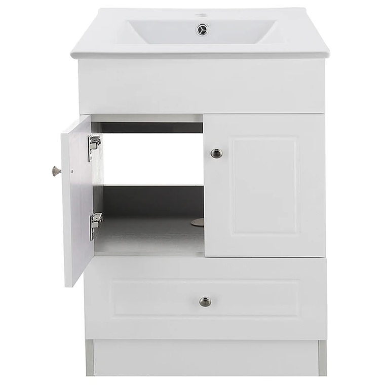 Kit Mueble B60-PHB + Vanitorio Plano-60 Blanco / 60x80x47cm 3