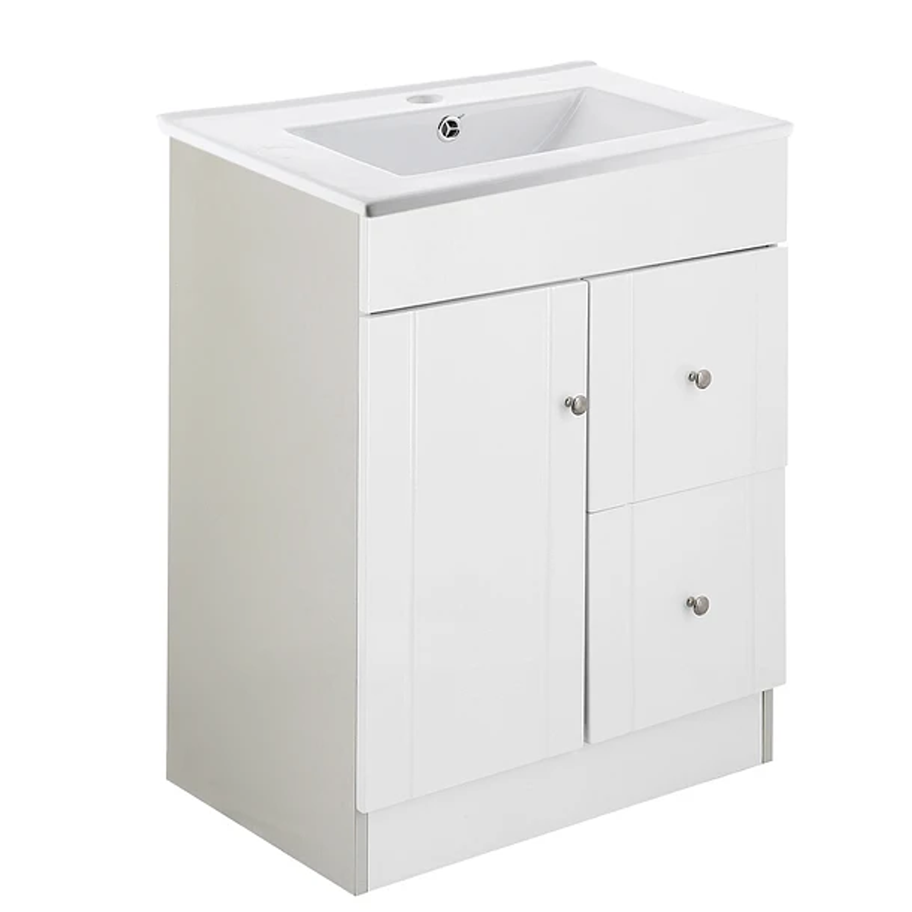 Kit Mueble B-PA-60A + Vanitorio 60C Blanco/ 60x80x40cm