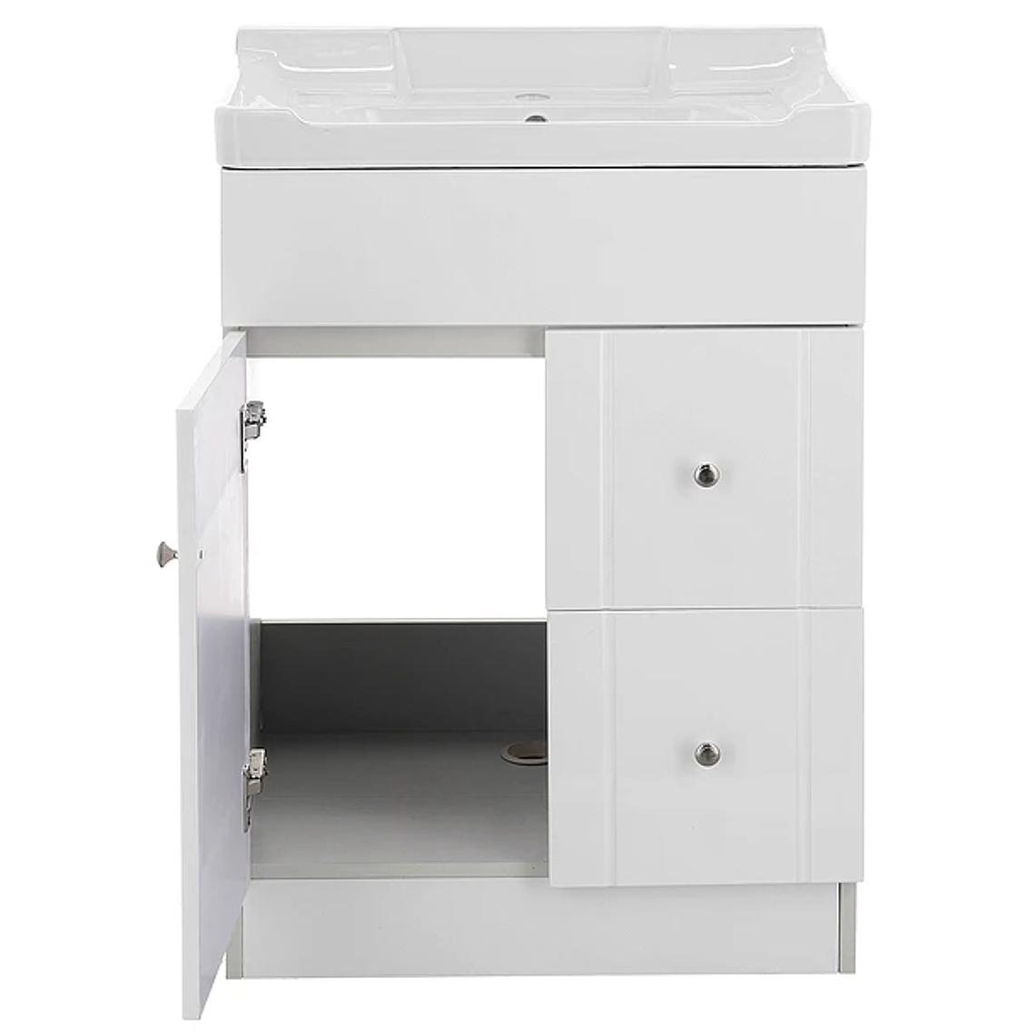 Kit Mueble B-PA-60A + Vanitorio 856-60A Blanco / 60x80x40cm 3