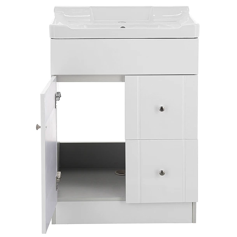 Kit Mueble B-PA-60A + Vanitorio 856-60A Blanco / 60x80x40cm 3