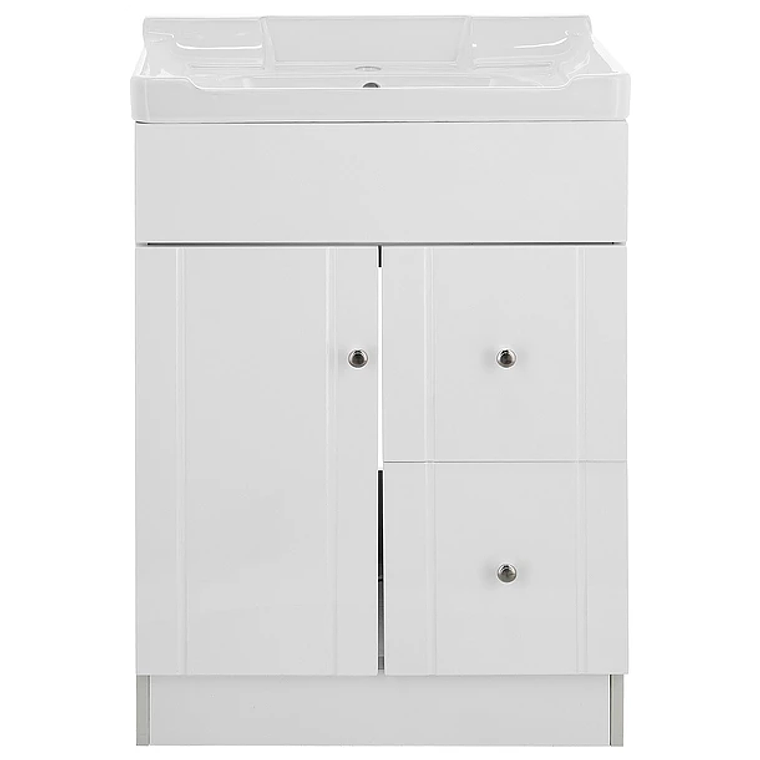 Kit Mueble B-PA-60A + Vanitorio 856-60A Blanco / 60x80x40cm 1