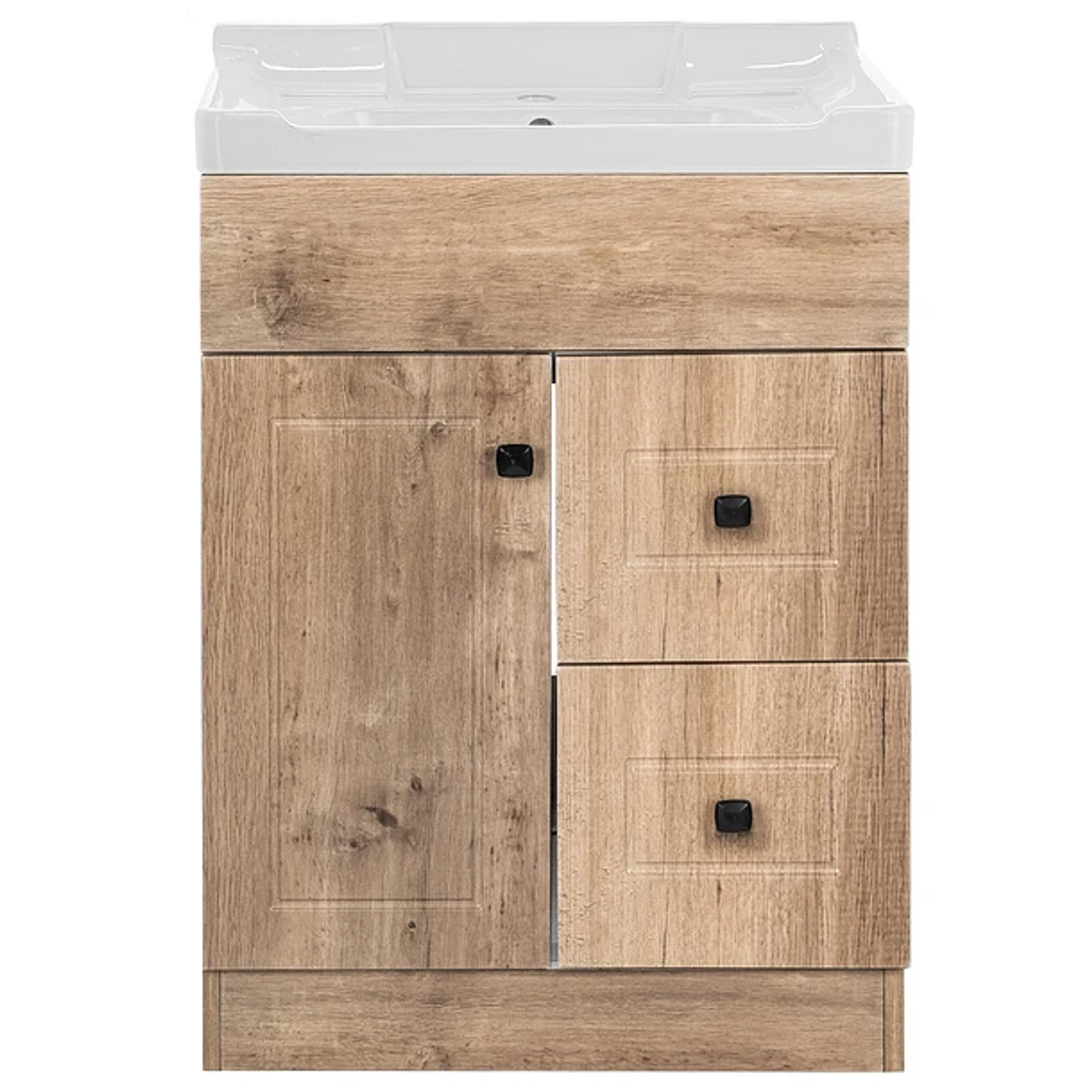 Kit Mueble Domsa BPA60 WOOD + Vanitorio 856-60A Wood / 60x80x40cm