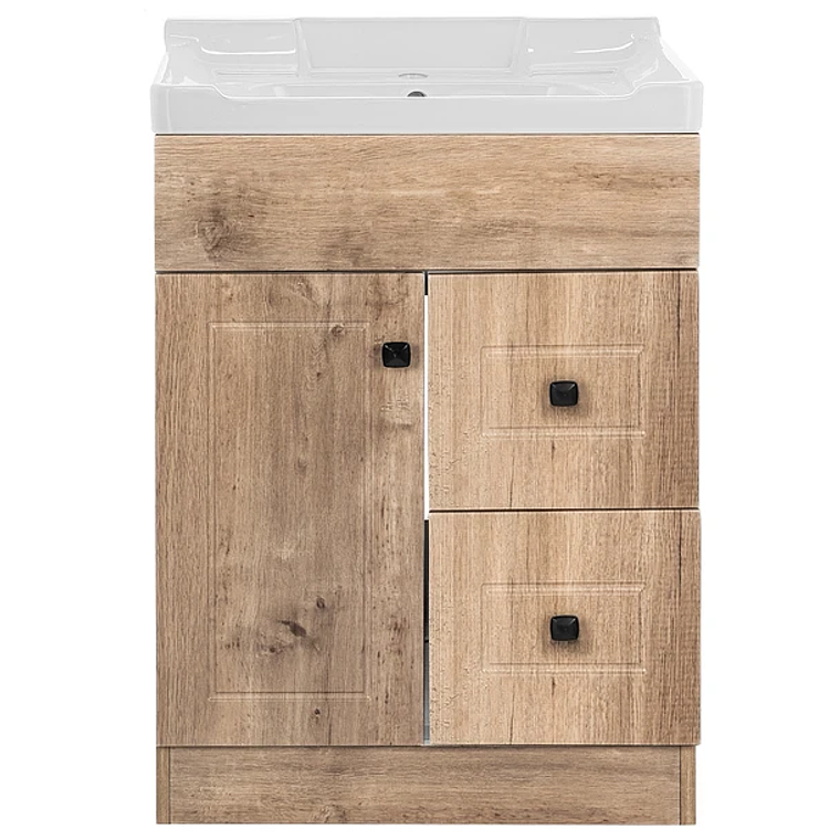 Kit Mueble Domsa BPA60 WOOD + Vanitorio 856-60A Wood / 60x80x40cm 1