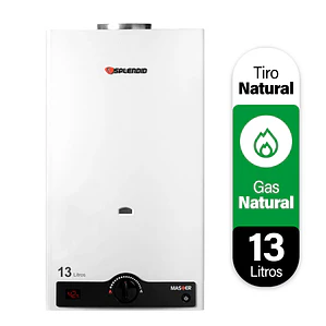 Calefont 13 litros Gas natural Tiro natural Splendid