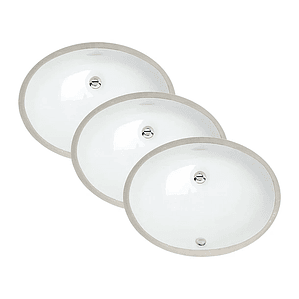 Pack de 3 Lavamanos Bajo Cubierta Domsa 16# 42x34x19.5cm